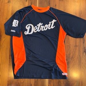 Stitches Navy and Orange Detroit Shirt